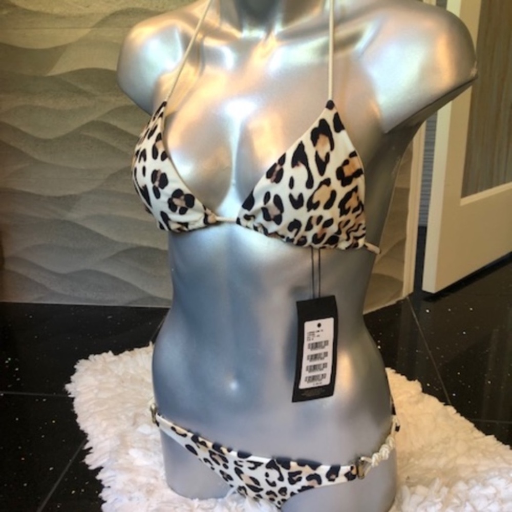 Vix Bikini, Leopard w/Rope Hdwr., NWOT-S & Vix Bag